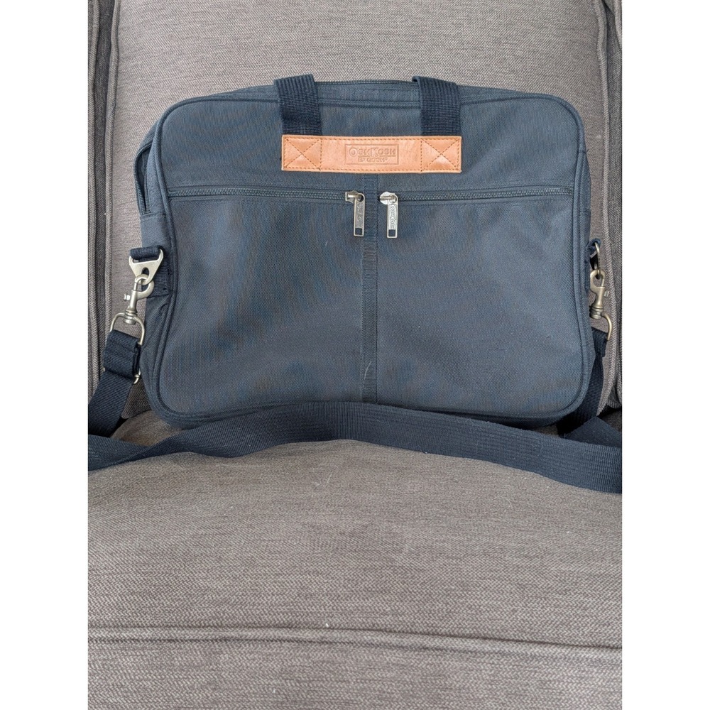 Rare Vintage Oshkosh B' Gosh Canvas Bag Briefcase Laptop Carryn On Classic Black